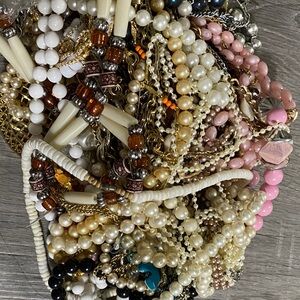 Crafter Multi-Color Beaded, chain, broken jewelry lot 4.5 lbs